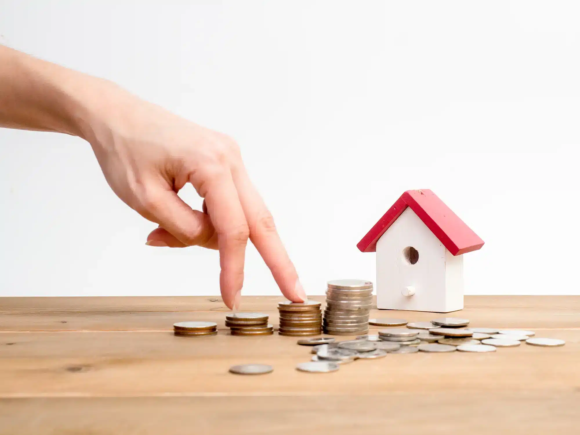 Immobilienbewertung saving buyer house isolated